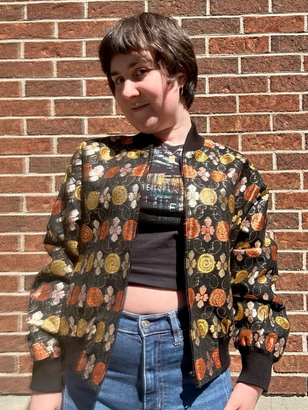 80s Gina Bacconi bomber jacket